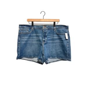NWT Banana Republic Mid-Rise Medium Wash Denim 4" Shorts Plus Size 35